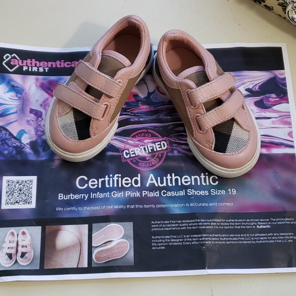 Burberry Sneakers Size 19 - Picture 1 of 6